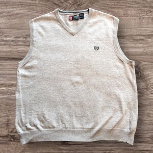 Vintage 90s Chaps Ralph Lauren Mens Cotton Sweater Vest V-Neck
